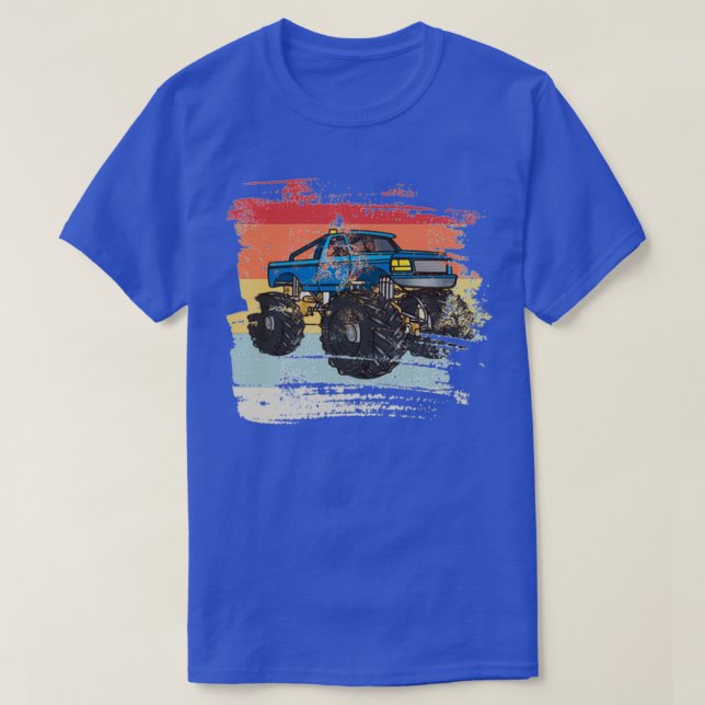 T-shirt Don De Camion Monster Retro Pour Chauffeur De Cami (Design devant)
