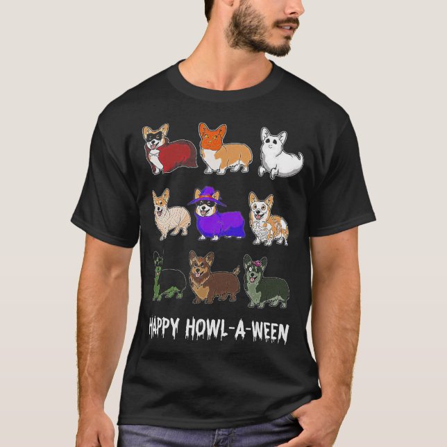 T-shirt Don de chien | Funny Corgi Chien Halloween (Devant)