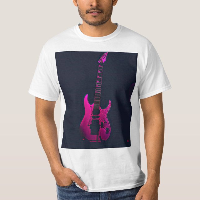 T-shirt Don de guitare acoustique (Devant)