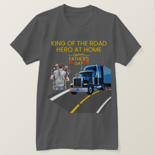 T-shirt Don de la Fête des Pères - Roi de la Route, Héros