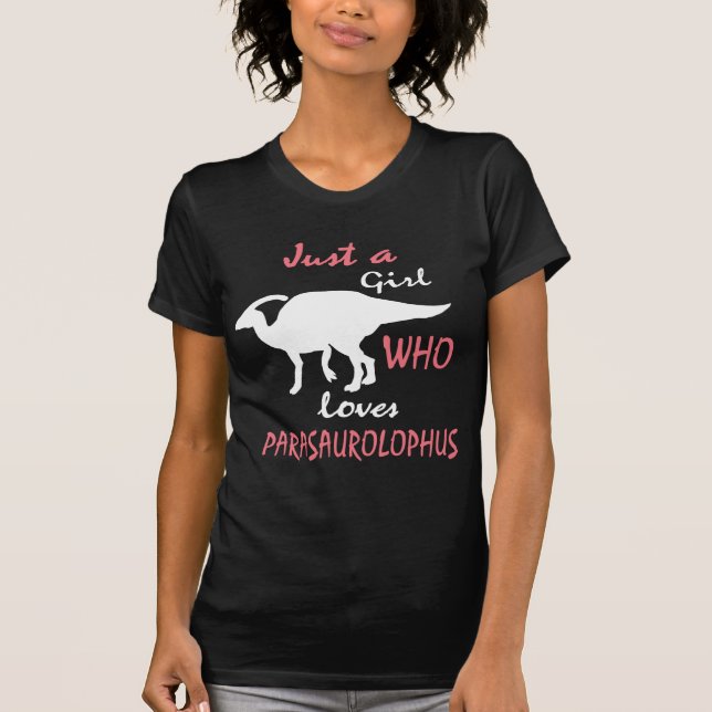 T-shirt Don de la fille Parasaurolophus (Devant)
