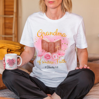 T-shirt Don de la grand-mère chrétienne avec citation de l