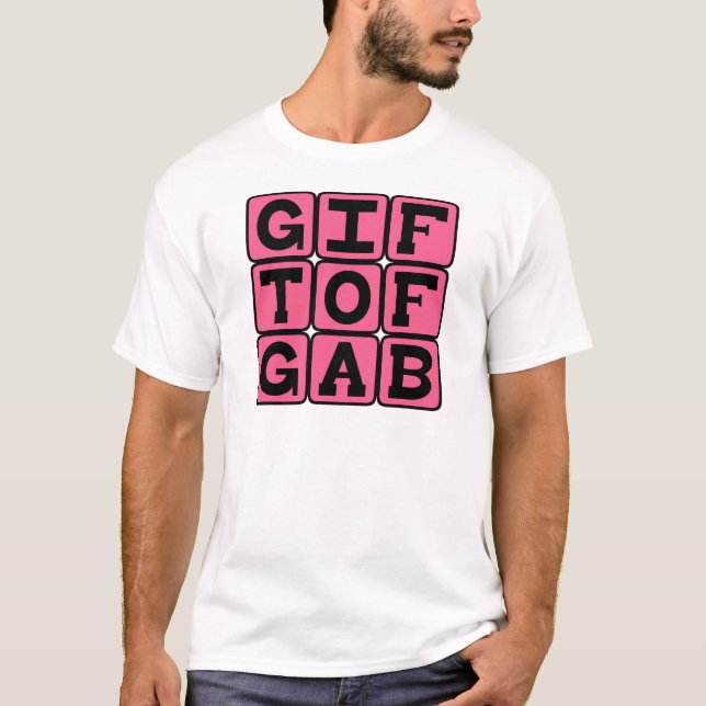 T-shirt Don de la parole, Expression allitérative (Devant)