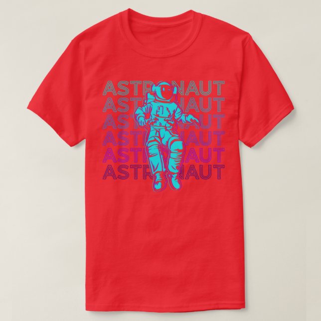 T-shirt Don de l'astronaute rétro (Design devant)