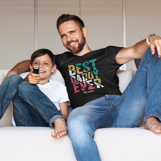 T-shirt Don de l'enfant au père de la typographie moderne  (Créateur téléchargé)