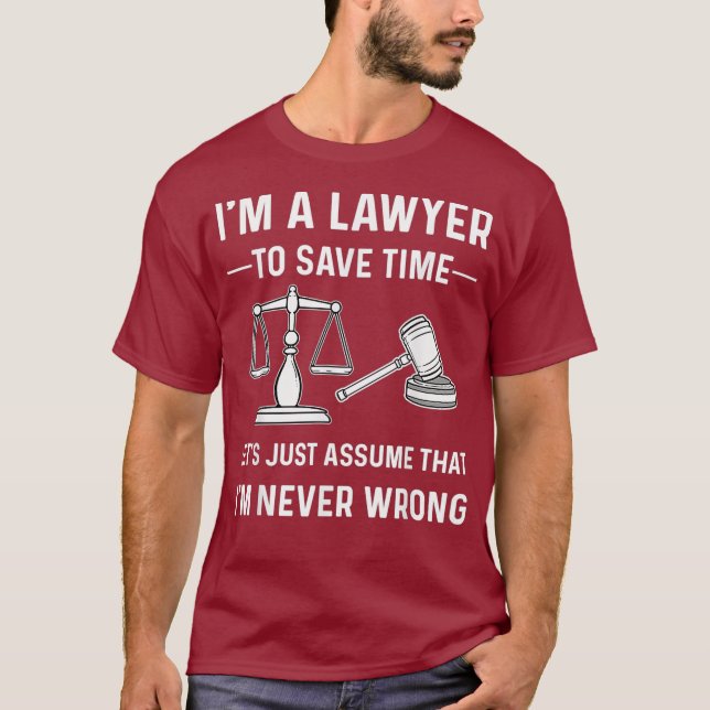 T-shirt Don de l'étudiant de l'école de droit avocat (Devant)