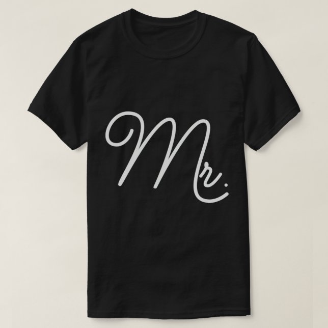 T-shirt Don de lune de miel pour le mari Mariage Matching  (Design devant)