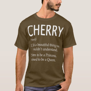 T-shirt Don de nom cerise