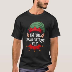 T-shirt Don de pyjama d'elfe de Noël Je suis l'elfe psychi