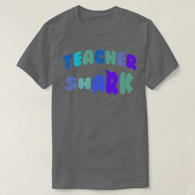 T-shirt Don de requin enseignant pour apprécier l'enseigna (Design devant)