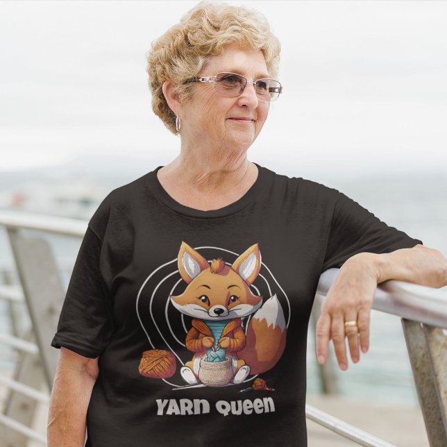 T-shirt Don de retraite Fox pour Crocheter Maman grand-mèr (Fox Retirement Gifts for Crocheter Mom Grandma)