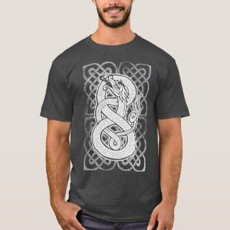 T-shirt Don de serpent céleste de dragon médiéval