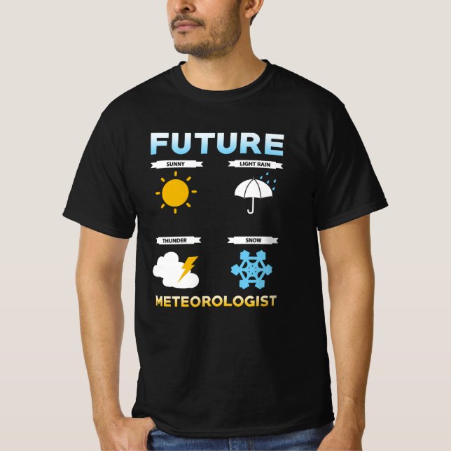 T-shirt Don d'éducation météorologue (Devant)