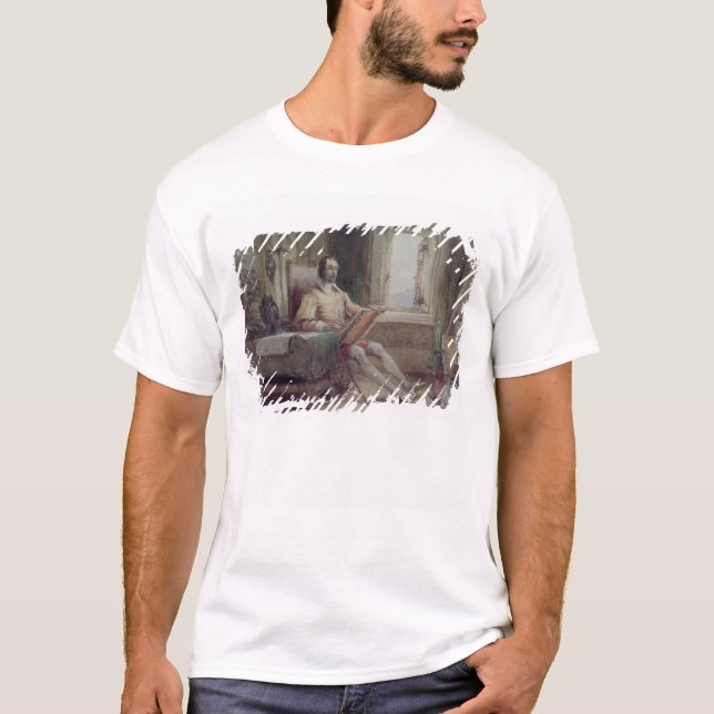 T-shirt Don don Quichotte dans son étude (Devant)