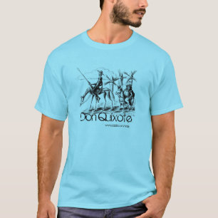 T-shirt Don don Quichotte et Sancho Panza encrent l'art de