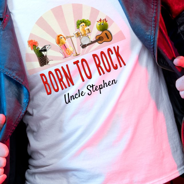 T-shirt Don d'oncle cool - Né à Rock Fun Veggie (Créateur téléchargé)