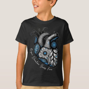T-shirt Don d'organe sauve des vies Carte de transplantati