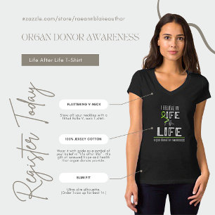 T-shirt Don d'Organes Sensibilisation La Vie Après La Vie