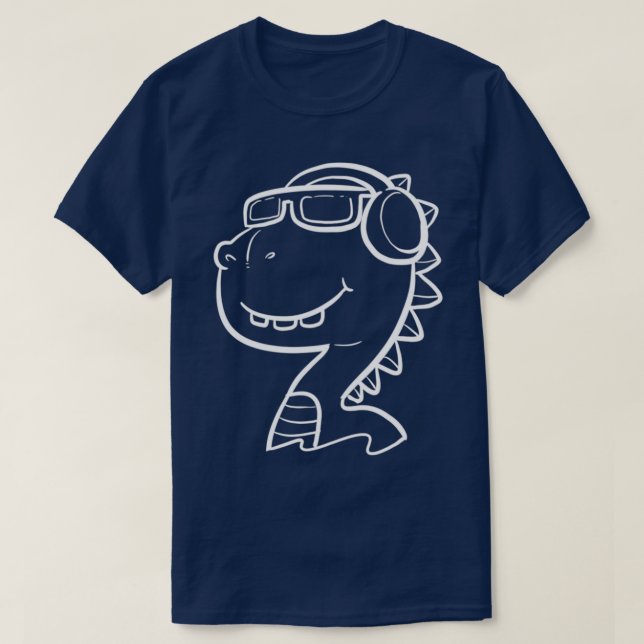 T-shirt Don du cool Dino non dérangé ou de la personne mal (Design devant)