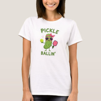 T-shirt Don du joueur de ickleball - "Pickle Ballin"