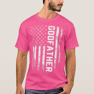T-shirt Don du père Godfather America Drapeau cadeau pour
