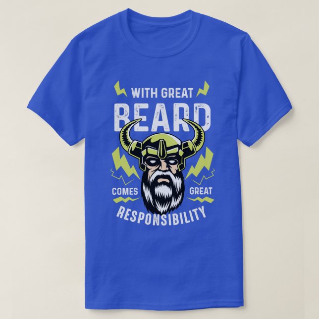 T-shirt Don du père responsable de la grande barbe (Design devant)
