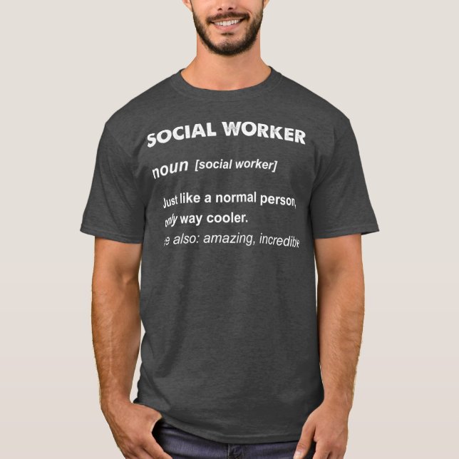 T-shirt Don d'un travailleur social (Devant)