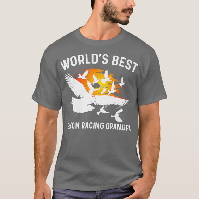 T-shirt Don Pigeon Racing Pour Grand-Père Homing Pigeon (Devant)