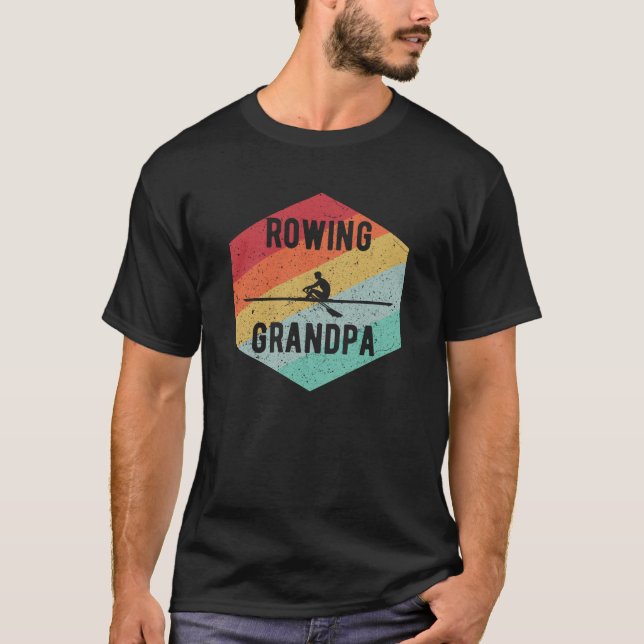 T-shirt Don Retro Rowing Grandpa 70's Rowers (Devant)