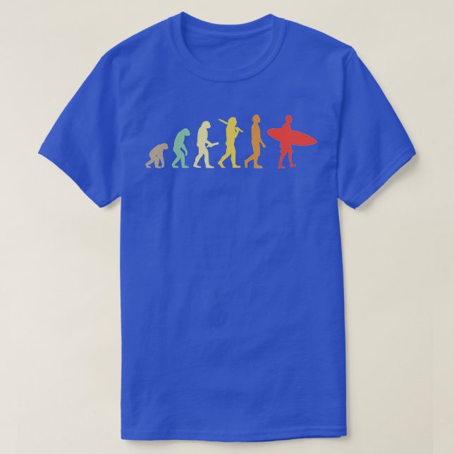 T-shirt Don Retro Surfing Evolution Pour Surfeurs (Design devant)