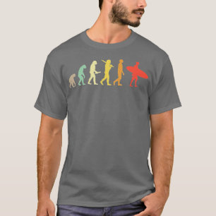 T-shirt Don Retro Surfing Evolution Pour Surfeurs