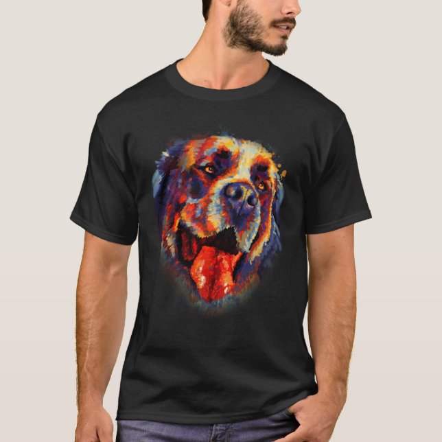 T-shirt Don St Bernard Pour Une Maman Saint Bernard (Devant)
