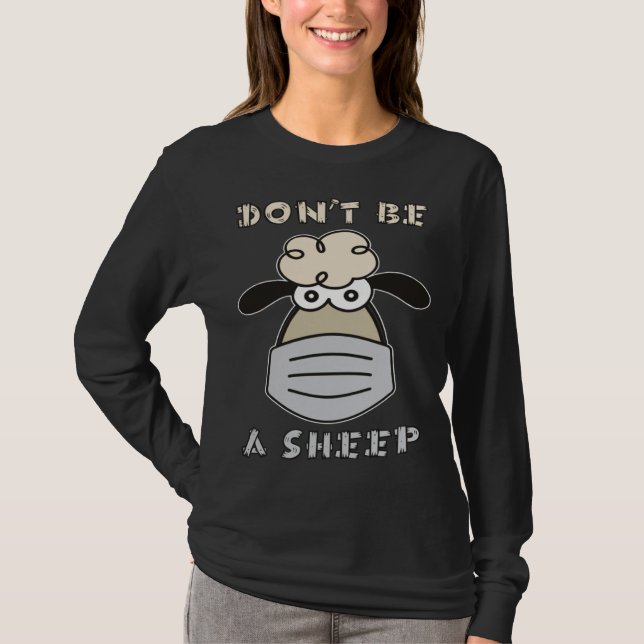 T-shirt Don t Be A Sheep (Devant)