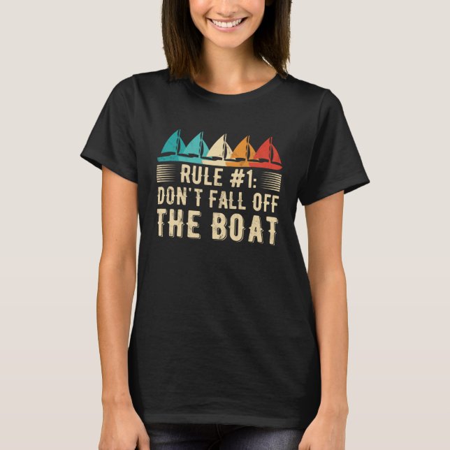T-shirt Don t Fall Off The Boat  Sailing  1 (Devant)