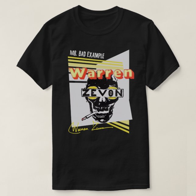 T-shirt Don Warren Art Zevon Pour Ventilateur (Design devant)