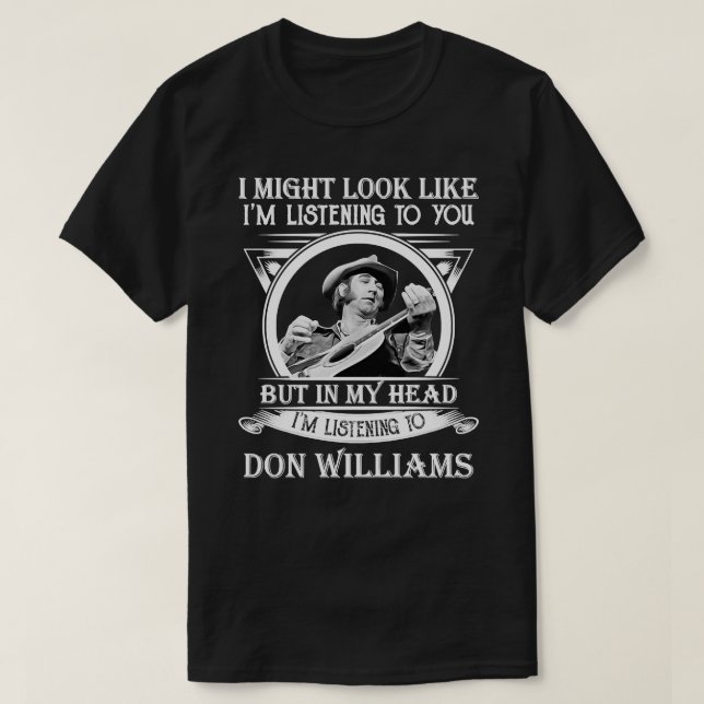 T-shirt Don Williams Country Artist Pays Tribute The Hit B (Design devant)