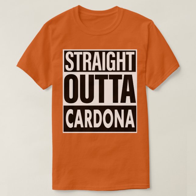 T-shirt dona Nom Straight Outta dona (Design devant)