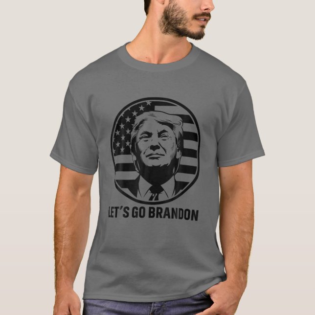 T-shirt Donal Trump laisse aller Bran.Don Funny American F (Devant)