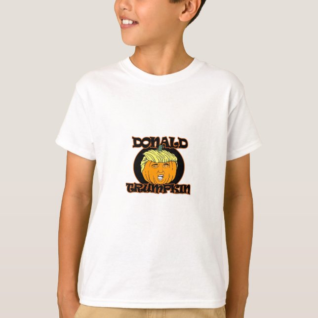 T-shirt Donald Halloween Costume Trumpkin (Devant)