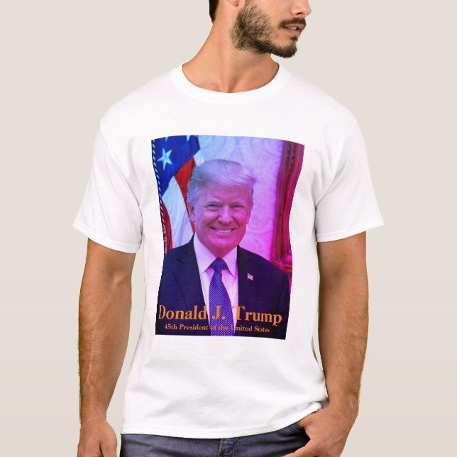 T-shirt Donald J. Trump, quarante-cinquième président des (Devant)