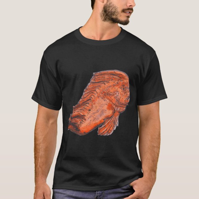 T-shirt Donald le Poisson Indien Rouge (Devant)