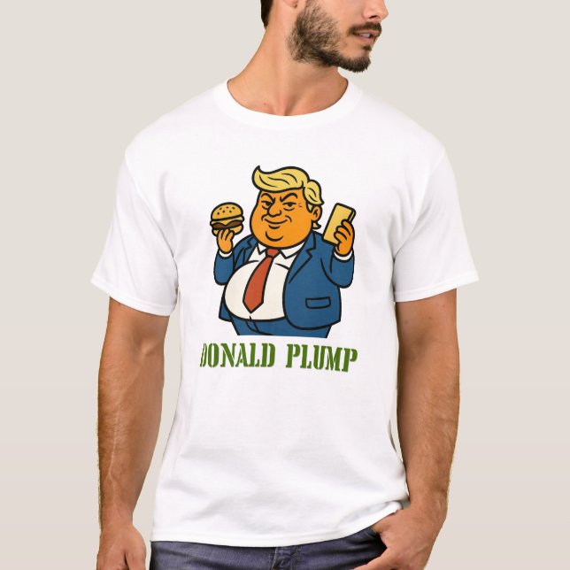 T-shirt Donald Plump - Drôle caricature parodique (Devant)