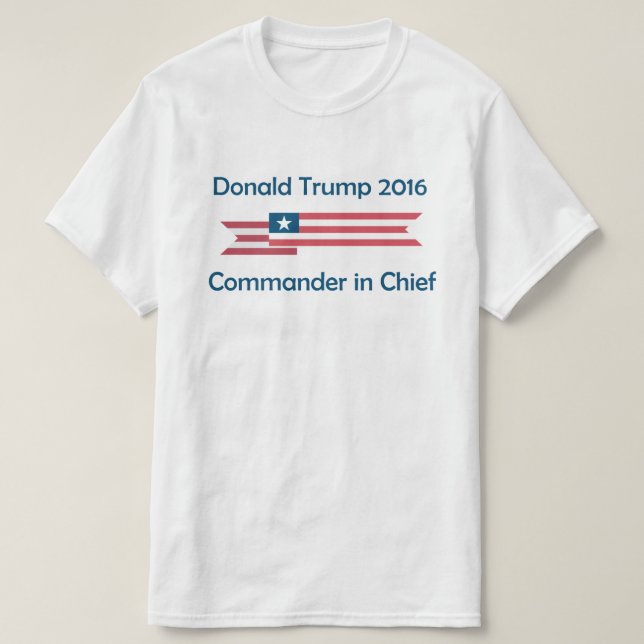 T-shirt Donald Trump 2016 Commandant en chef (Design devant)