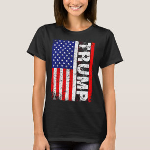 T-shirt Donald Trump 2020 Vintage États-Unis Drapeau T che