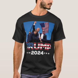 T-shirt Donald Trump 2024 A Survécu À Une Balade Électoral