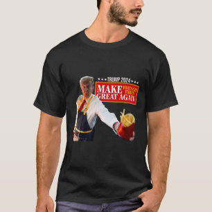 T-shirt Donald Trump 2024 frite - Faire des frites G