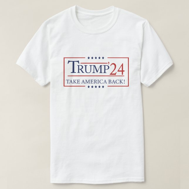 T-shirt Donald Trump 2024 redonne l'élection américaine (Design devant)