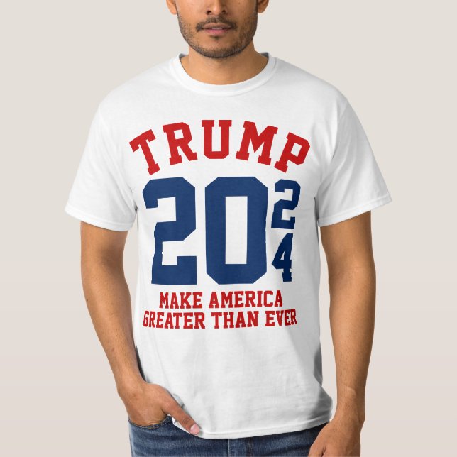 T-shirt Donald Trump 2024 rend l'Amérique plus grande que  (Devant)