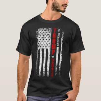 T-shirt Donald Trump 2024 Reprendre le drapeau américain à