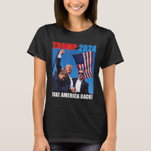 T-shirt Donald Trump 2024 Reprendre le drapeau américain à